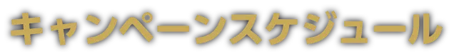 キャンペーンスケジュール