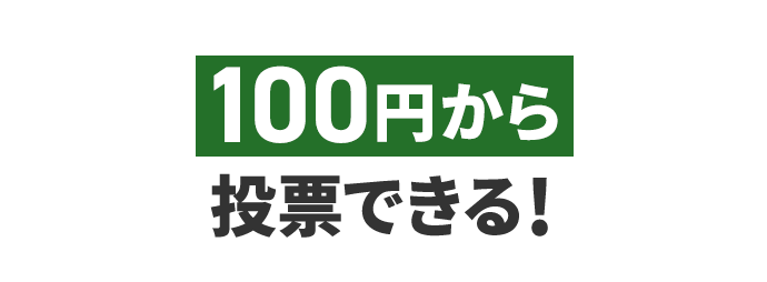 100円から投票できる!