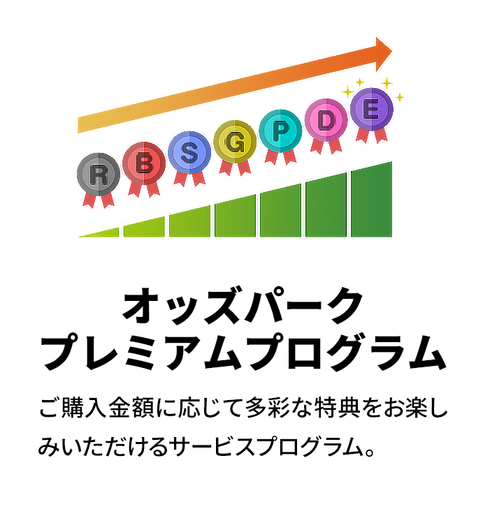 オッズパークプレミアムプログラム ご購入金額に応じて多彩な特典をお楽しみいただけるサービスプログラム